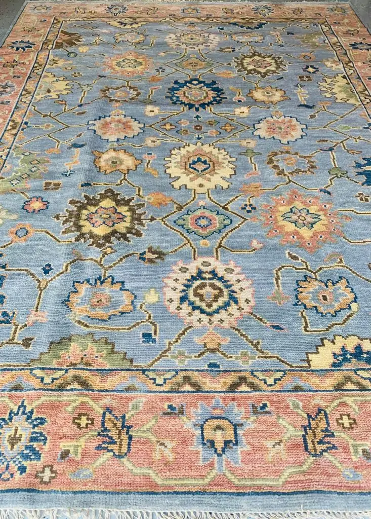 Peaches oushak handmade rug for rugvite (1)