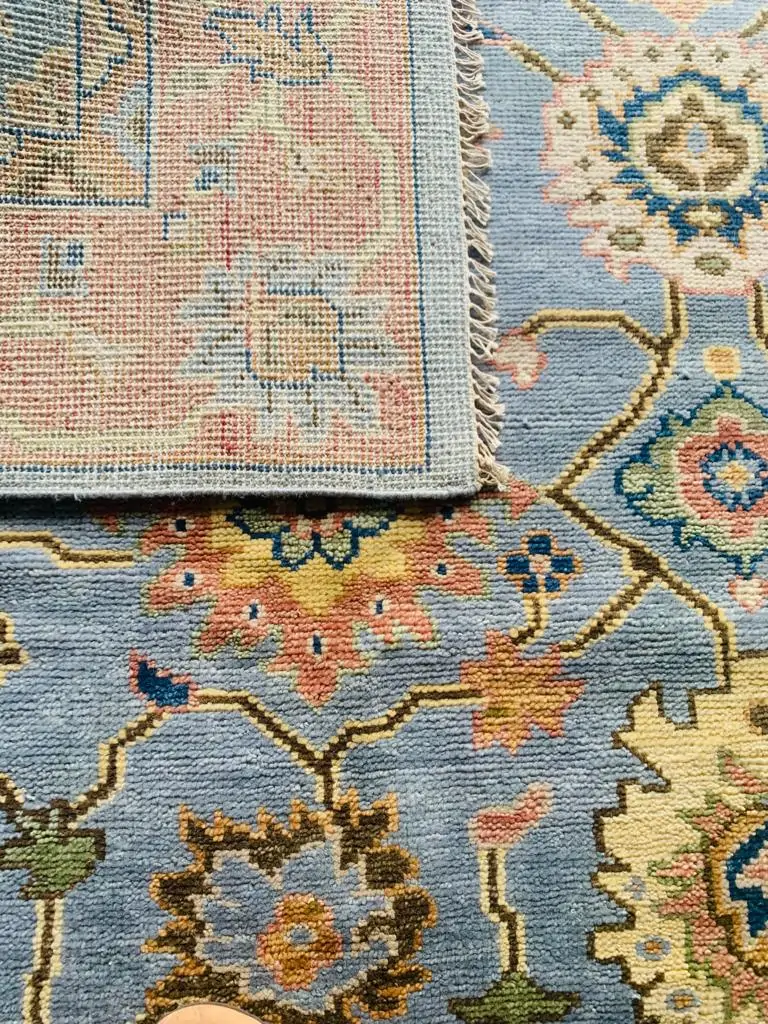 Peaches oushak handmade rug for rugvite (2)
