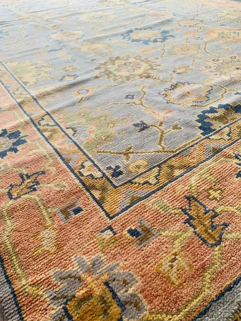 Peaches oushak handmade rug for rugvite (4)