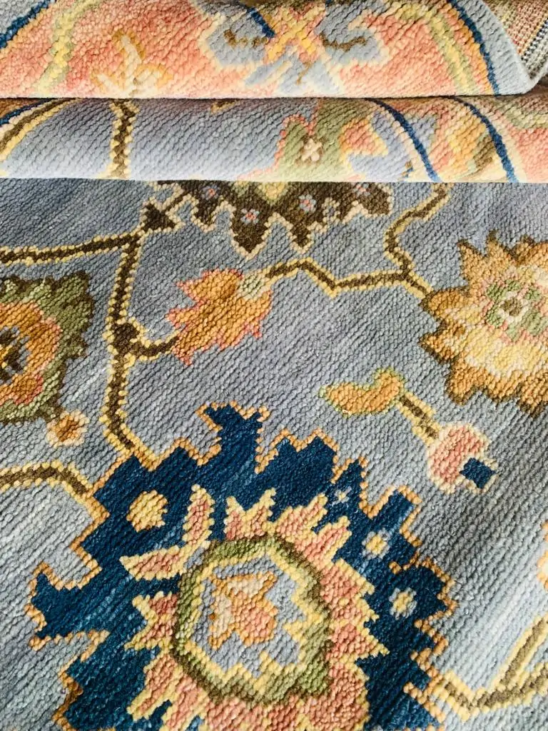 Peaches oushak handmade rug for rugvite (5)