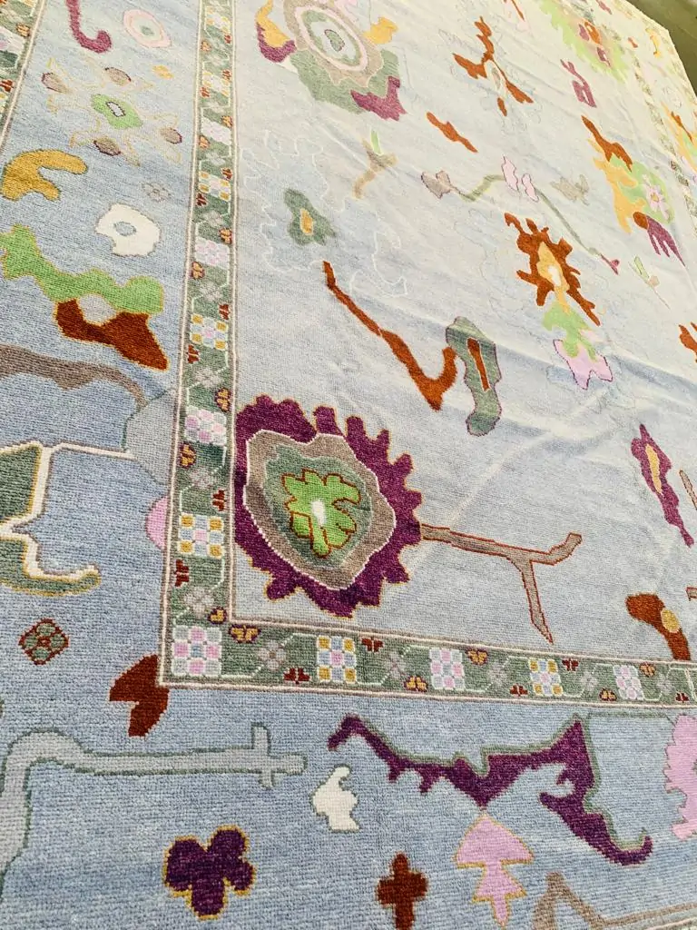 Bloomscape Oushak Handmade rug by Rugvite (1)