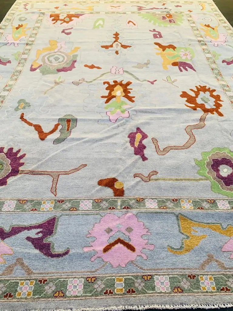 Bloomscape Oushak Handmade rug by Rugvite (2)