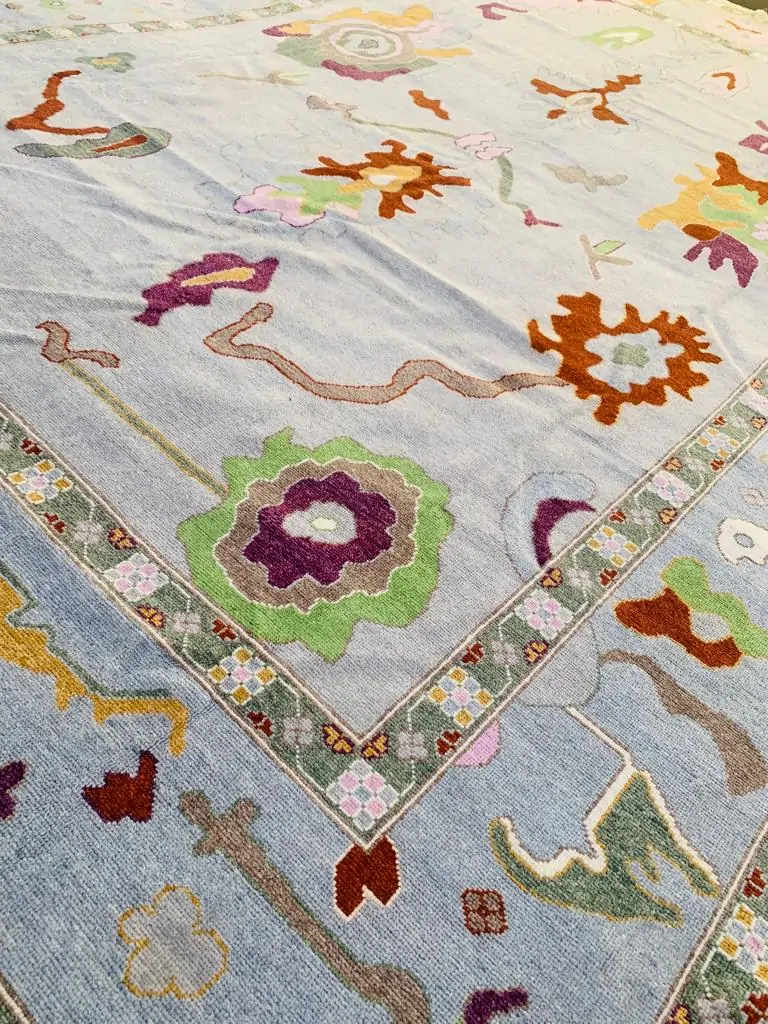 Bloomscape Oushak Handmade rug by Rugvite (6)