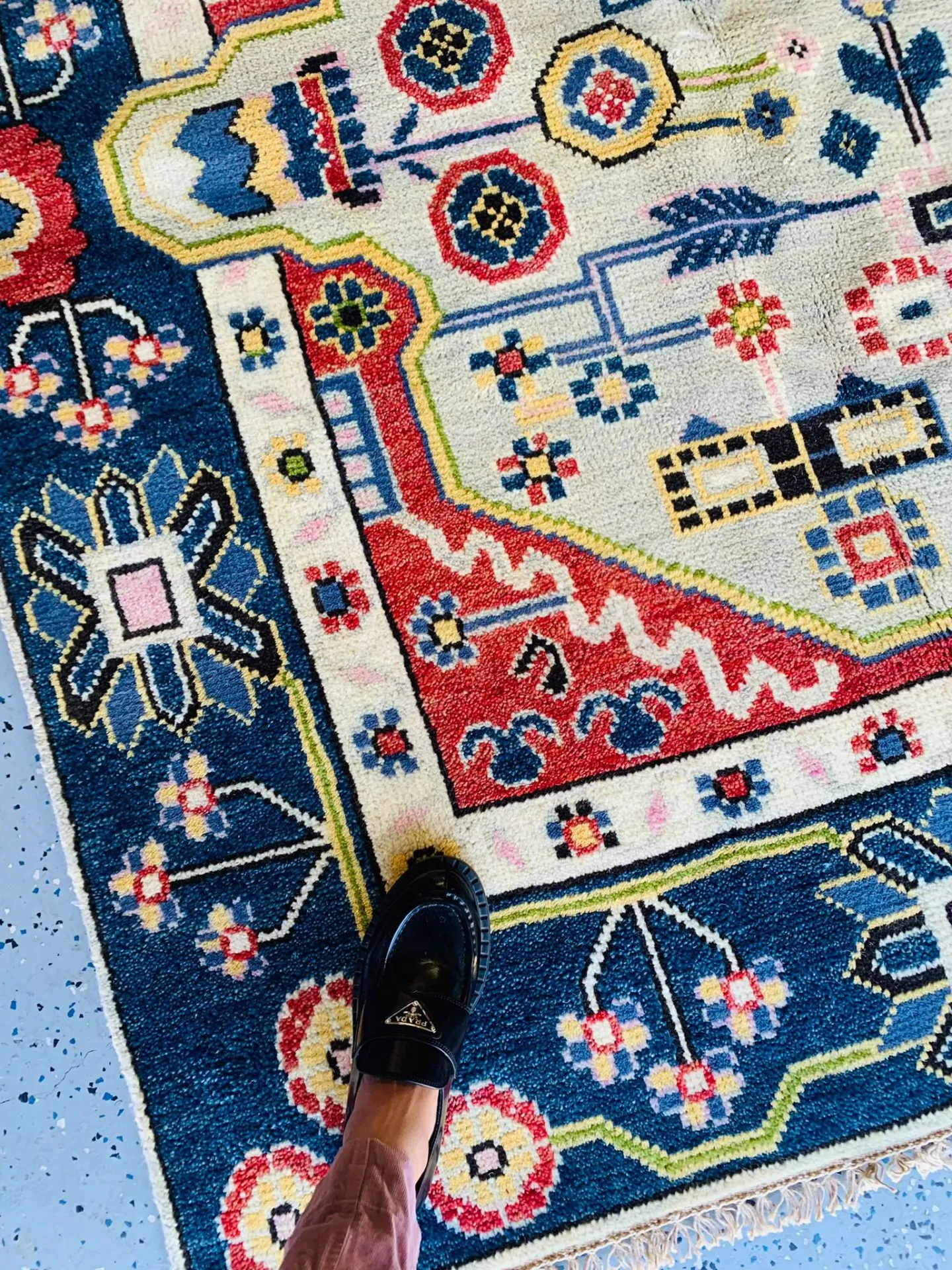 Elfish Blue Handmade Oushak Wool Rug by Rugvite (2)