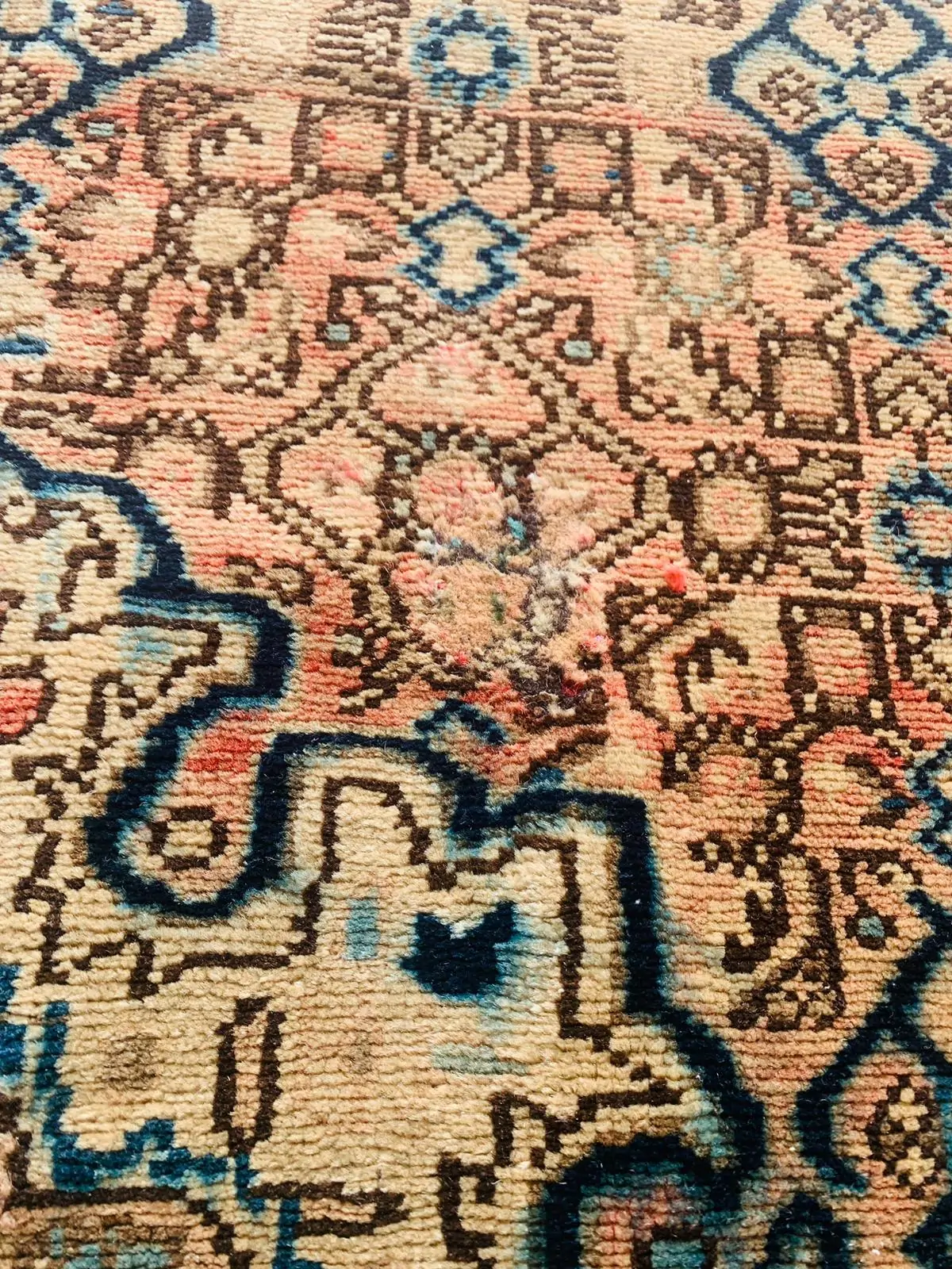 Vintage Anatolian Geometric Hand Made Rug 4.6x6.8 by Rugvite (5)