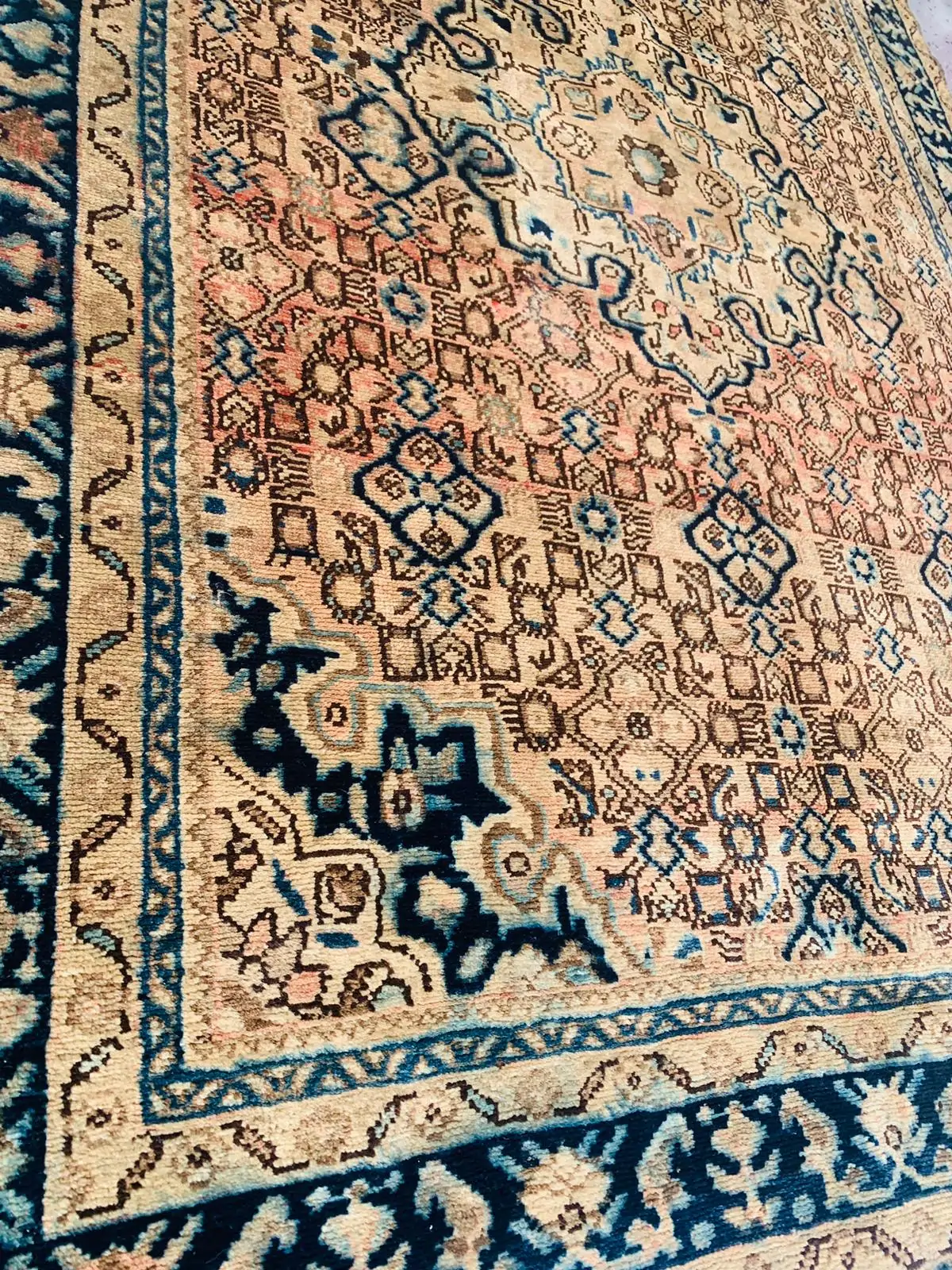 Vintage Anatolian Geometric Hand Made Rug 4.6x6.8 by Rugvite (7)