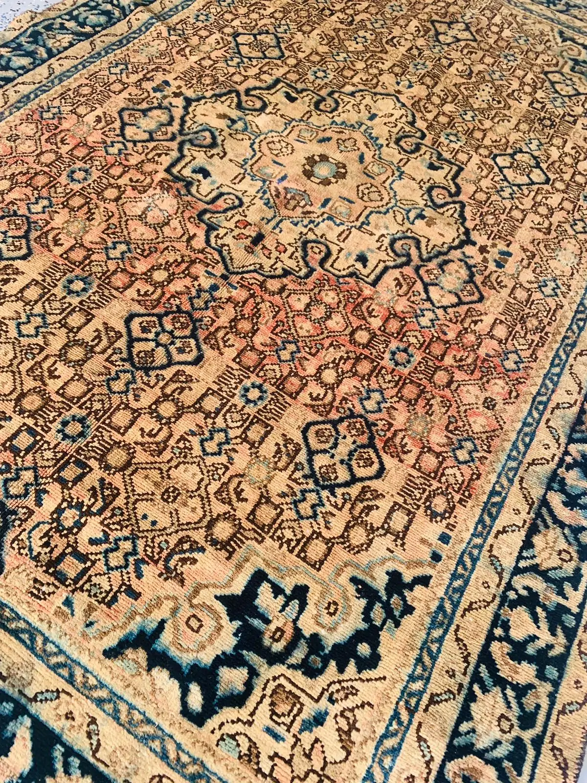 Vintage Anatolian Geometric Hand Made Rug 4.6x6.8 by Rugvite (8)