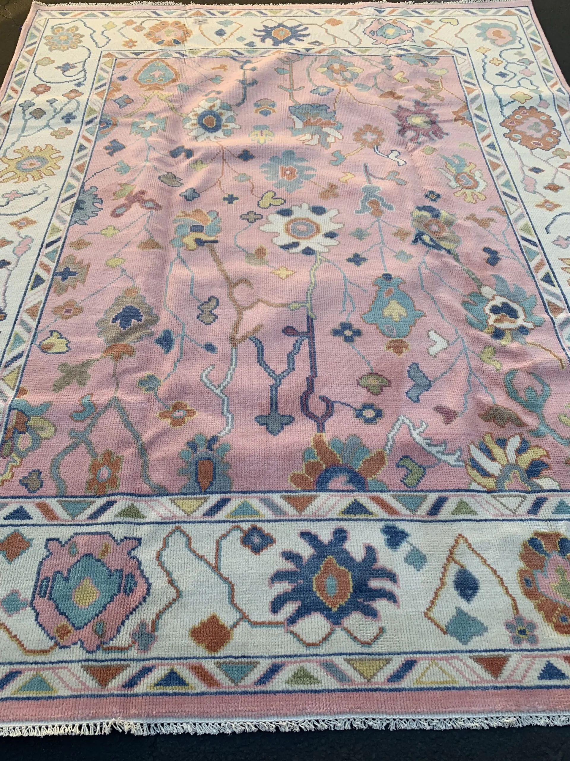 Floral Ecstasy Handmade Wool Rug by Rugvite, Austin, TX (5)