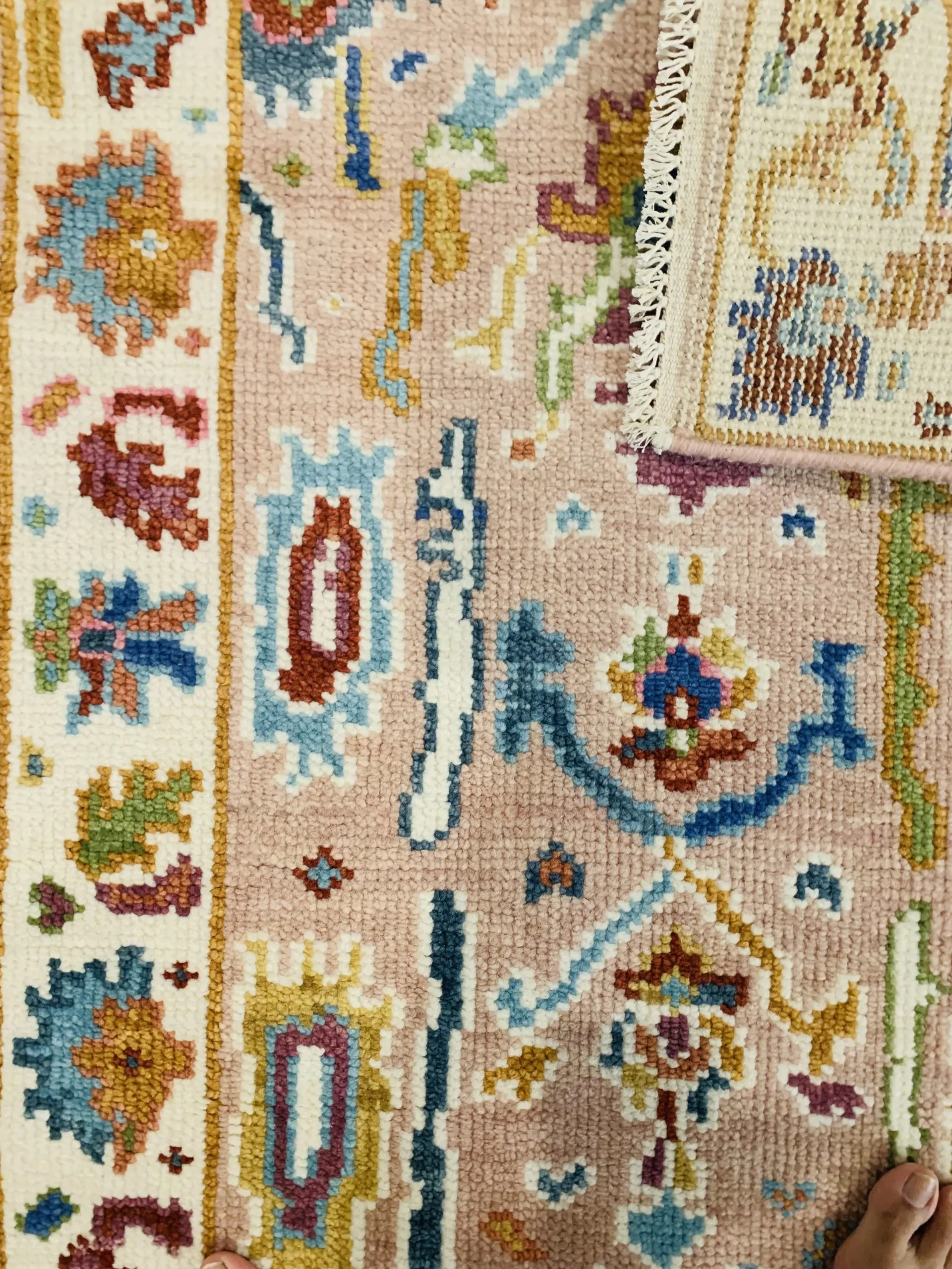 Handmade Wool Runner #4790 - 8.0' X 2.6' (1)