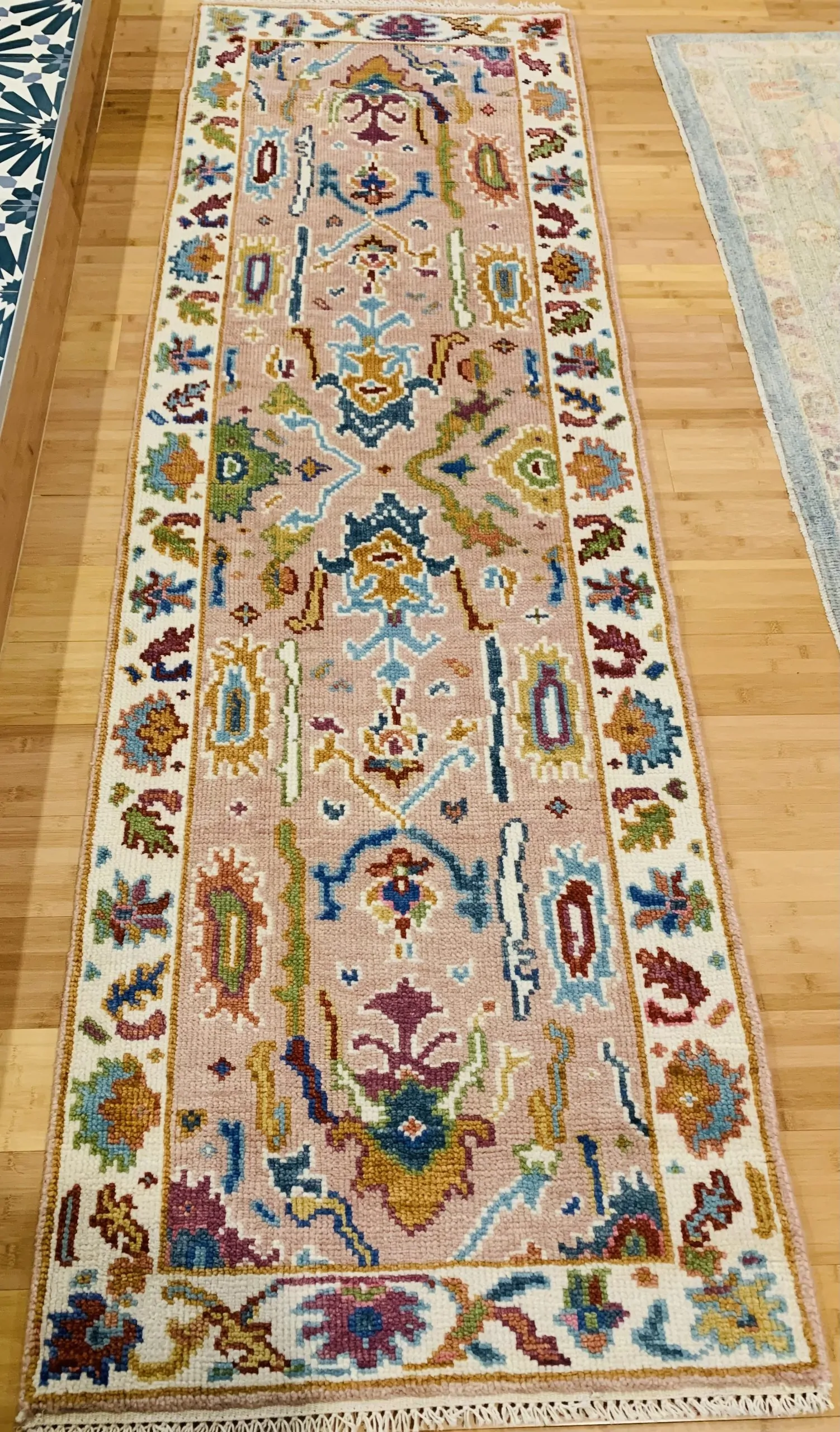 Handmade Wool Runner #4790 - 8.0' X 2.6' (2)